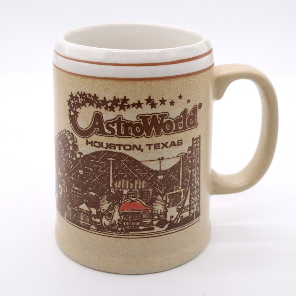 Astroworld Amusement Park Houston Texas Vintage Coffee Tea Mug Cup Ceramic Japan